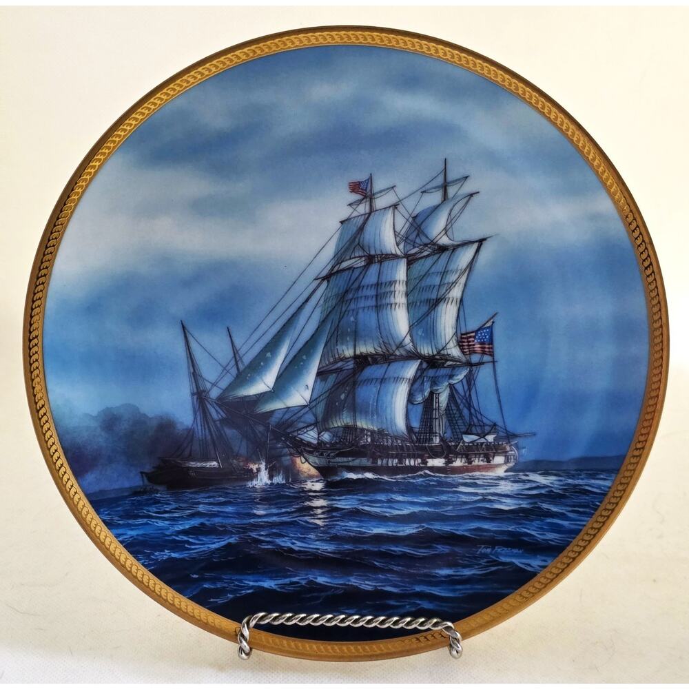 Plate-America's Greatest Sailing Ships-U.S.S. Constitution-By Tom Freeman-#2056E